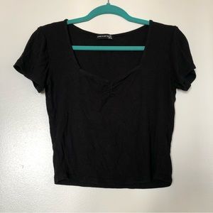 🍒3/$25 Black ribbed top